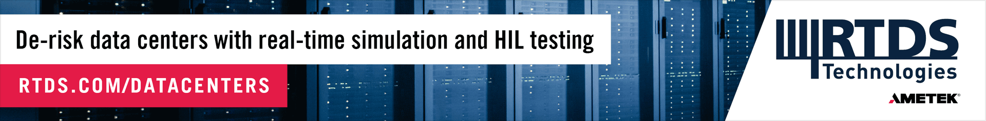 De-risk data centers with real-time simulation & HIL testing