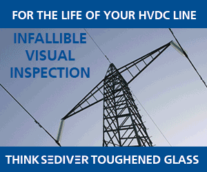For The Life Of Your HVDC Line, Think SEDIVER Toughened Glass!